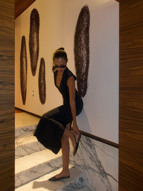 Sexy Sleeveless High-Waist V-Neck Midi Dress | Chic Evening Party Dress