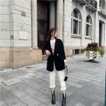 Double-breasted Casual Loose Women's Suit