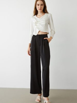 Montserrat Black Wide Leg Pants
