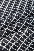 Black Knit Plaid V-Neck Sweater Vest