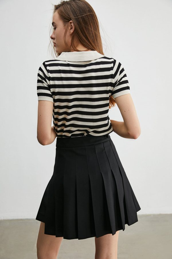 By the Sea Black Striped T-Shirt