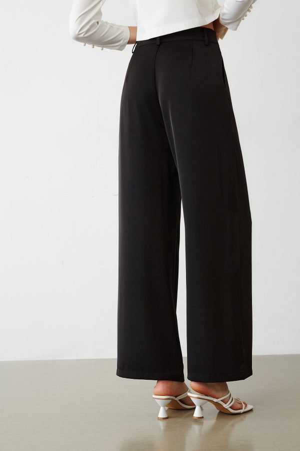 Montserrat Black Wide Leg Pants