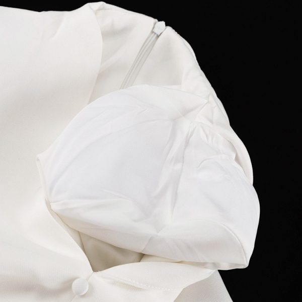 High Waist Button Detail Dress for Women