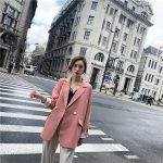 Double-breasted Casual Loose Women's Suit