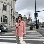 Double-breasted Casual Loose Women's Suit