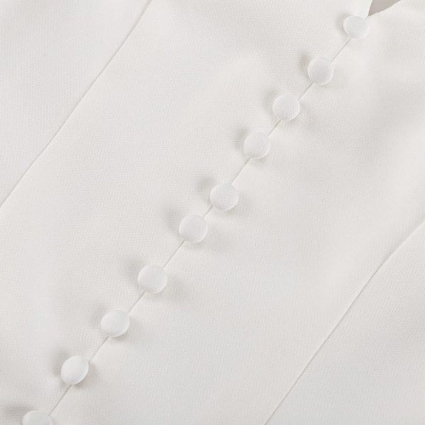 High Waist Button Detail Dress for Women