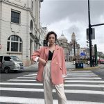 Double-breasted Casual Loose Women's Suit