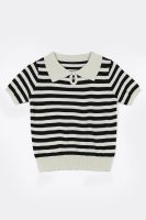 By the Sea Black Striped T-Shirt