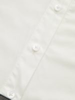 Long Sleeve Half Belt Button-Down Shirt