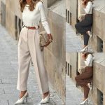Pleated Cropped Pants