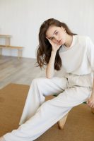 Business Essential Ivory Wide Slacks