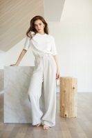 Business Essential Ivory Wide Slacks