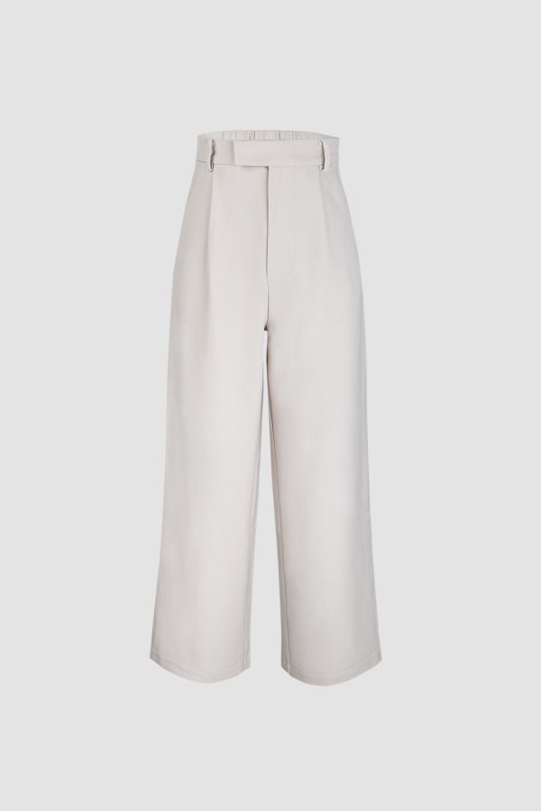 Business Essential Ivory Wide Slacks