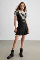 By the Sea Black Striped T-Shirt
